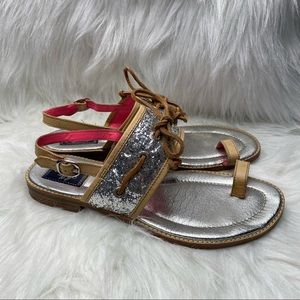 Milly For Sperry Top Sider Glitter Sandals Size 9